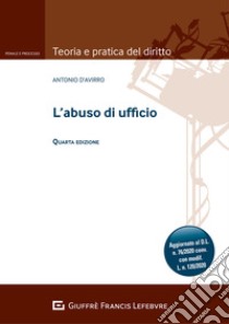 L'abuso di ufficio libro di D'Avirro Antonio