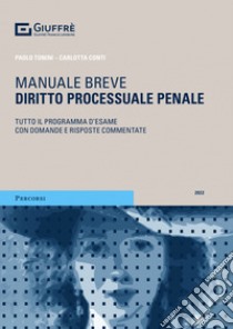 Diritto processuale penale libro di Tonini Paolo; Conti Carlotta