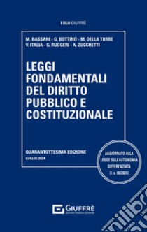 Leggi fondamentali del diritto pubblico e costituzionale libro