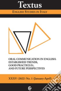 Textus. English studies in Italy (2022). Vol. 1 libro