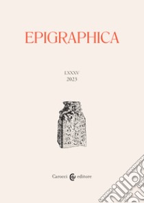 Epigraphica (2023). Vol. 1-2 libro