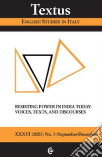 Textus. English studies in Italy (2023). Vol. 2: Resisting power in India today: voices, texts, and discourses libro