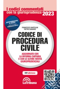 Codice di procedura civile 2023 libro di Bartolini Francesco; Savarro Pietro