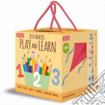 Play and learn. Numbers, shapes, colors, animals. Eco-blocks. Ediz. a colori libro di Neil Mathew