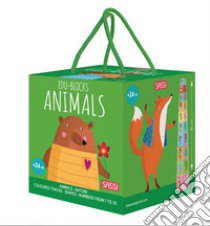 Animals. Edu-blocks. Ediz. a colori. Con 10 cubotti libro di Gaule Matteo; Tomè Ester