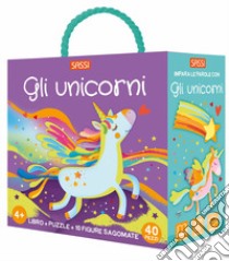 Gli unicorni. Q-box. Con 10 figure sagomate. Con puzzle libro di Gaule Matteo