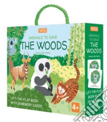 The woods. Animals to save. Ediz. a colori. Con 28 Memory cards libro di Martinello Jessica