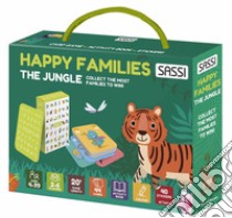 The jungle. Happy families. Valigetta con carte e stickers. Ediz. a colori. Con 44 Carte. Con 40 Adesivi libro di Tomè Ester