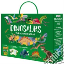 The ultimate atlas. Dinosaurs. Nuova ediz. Con 40 carte domanda-risposta. Con 4 modellini di dinosauri libro di Pesavento Giulia