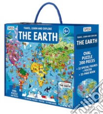 The Earth. Travel, learn and explore. Nuova ediz. Con oval puzzle. Con 32 special figures. Con Poster libro di Tomè Ester