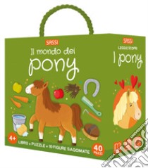 Il mondo dei pony. Q-box. Ediz. a colori. Con 10 figurine sagomate. Con puzzle libro di Gaule Matteo