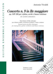 Concerto n. 9 in Re maggiore op.3 RV230. Partitura libro di Vivaldi Antonio