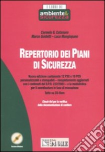 Repertorio dei piani di sicurezza. Con CD-ROM libro di Catanoso Carmelo G. - Guidetti Marco - Mangiapane Luca