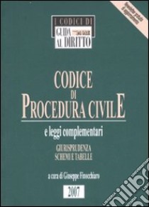 Codice di procedura civile e leggi complementari libro di Finocchiaro G. (cur.)