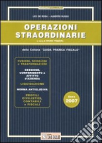 Operazioni straordinarie libro di De Rosa Leo - Russo Alberto