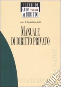 Manuale di diritto privato libro