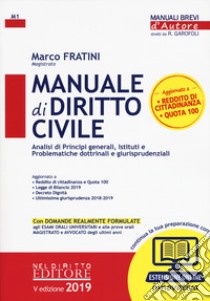 Manuale di diritto civile. Con aggiornamento online libro di Fratini Marco