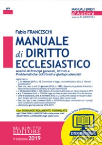 Manuale di diritto ecclesiastico. Con espansione online libro di Franceschi Fabio