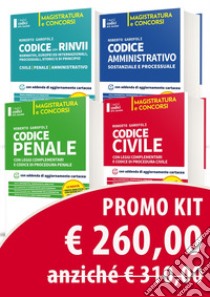 Kit 4 Codici. Codice civile-Codice penale-Codice amministrativo-Codice dei rinvii libro di Garofoli Roberto