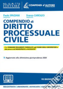 Compendio di diritto processuale civile libro di Spaziani Paolo; Caroleo Franco