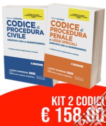 Kit Codici Esame Avvocato 2020: Codice civile-Codice di procedura penale e leggi speciali. Annotato con la giurisprudenza libro di Garofoli Roberto; Iannone Maria