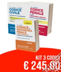 Kit Codici Esame Avvocato 2020: Codice civile-Codice penale annotati con la giurisprudenza-Codice di procedura penale e leggi speciali. Annotato con la giurisprudenza libro di De Gioia Valerio; Garofoli Roberto; Iannone Maria