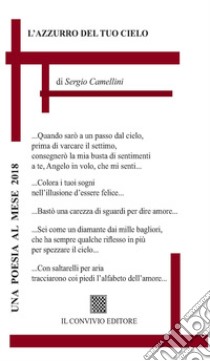 L'azzurro del tuo cielo libro di Camellini Sergio