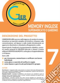 Giochi di Ler memory inglese. Supermercato e giardino. Nuova ediz. Con tessere in cartoncino (I) libro