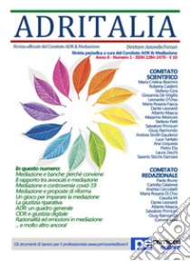 ADR Italia (2021). Vol. 1 libro di Fornari A. (cur.)