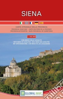 Siena. Carta stradale della provincia 1:150.000 libro