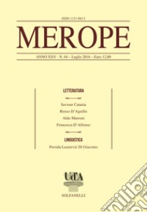 Merope. Vol. 64: Letteratura libro di Marroni F. (cur.)