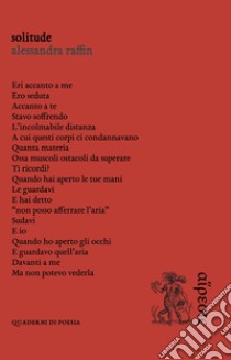 Solitude libro di Raffin Alessandra