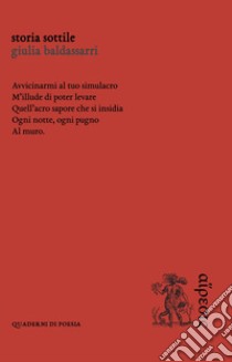 Storia sottile libro di Baldassarri Giulia