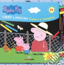 Colora e completa. Libro lavagna. Peppa Pig. Ediz. a colori. Con gadget libro