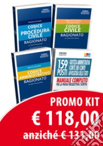 Kit 159 posti Giustizia amministrativa, Corte dei Conti, Avvocatura dello Stato. Manuale completo per la prova preselettiva e scritta-Codice civile ragionato-Codice di procedura civile ragionato-Codice amministrativo ragionato libro di Guida Giovanni; Confortini Massimo; Carratta Antonio