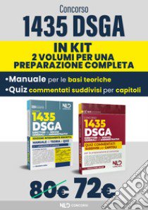 Concorso DSGA. 1435 direttori dei servizi generali ed amministrativi. Kit con manuale + quiz con soluzioni guidate e commentate libro