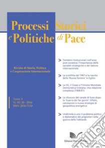 Processi storici e politiche di pace (2016). Vol. 19-20 libro di Breccia Alfredo