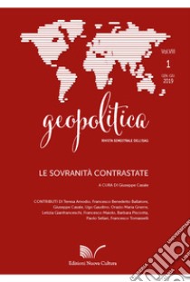 Geopolitica (2019). Vol. 1: Le sovranità contrastate libro di Casale G. (cur.)