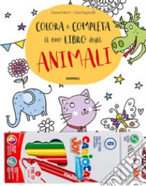 Colora e completa il tuo libro degli animali libro di Poitier Anton