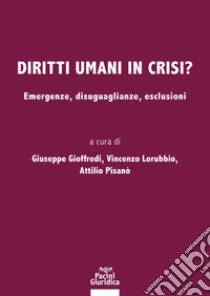 Diritti umani in crisi? Emergenze, disuguaglianze, esclusioni libro di Gioffredi G. (cur.); Lorubbio V. (cur.); Pisanò A. (cur.)