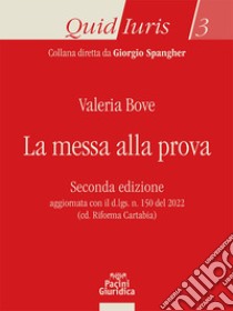 La messa alla prova libro di Bove Valeria