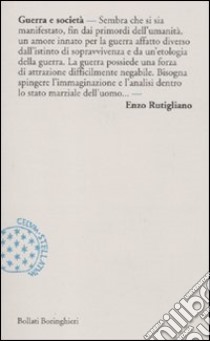 Guerra e società libro di Rutigliano Enzo