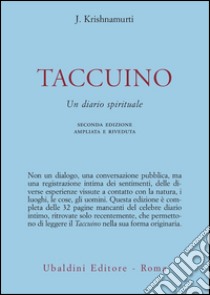 Taccuino. Un diario spirituale libro di Krishnamurti Jiddu