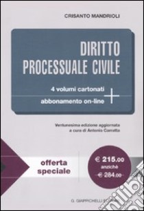 Diritto processuale civile libro di Mandrioli Crisanto