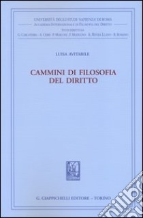 Cammini di filosofia del diritto libro di Avitabile Luisa