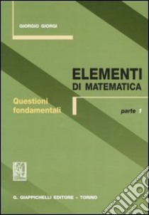 Elementi di matematica (1) libro di Giorgi Giorgio