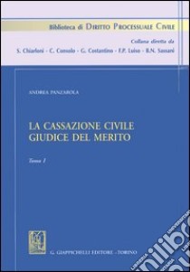 La Cassazione civile giudice del merito libro di Panzarola Andrea