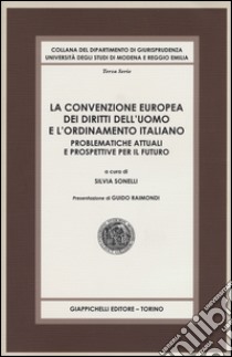 La convenzione europea dei diritti dell'uomo e l'ordinamento italiano. Problematiche attuali e prospettive per il futuro libro di Sonelli S. (cur.)