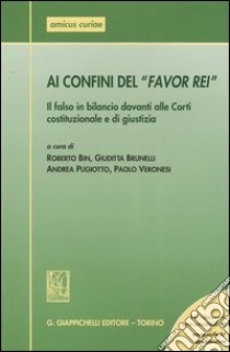 Ai confini del «favor rei». Il falso in bilancio davanti alle Corti costituzionale e di giustizia. Atti del Seminario (Ferrara, 6 maggio 2005) libro