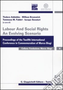 Labour and social rights. An evolving scenario proceedings of the twelfth international conference in commemoration of Marco Biagi libro